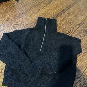 Wilfred Black Turtleneck Sweater